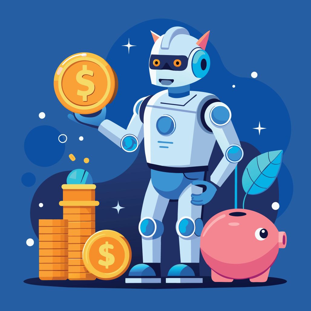An illustration representing the future of financial services